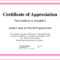 ❤️ Sample Certificate Of Appreciation Form Template❤️ With Regard To Volunteer Certificate Template