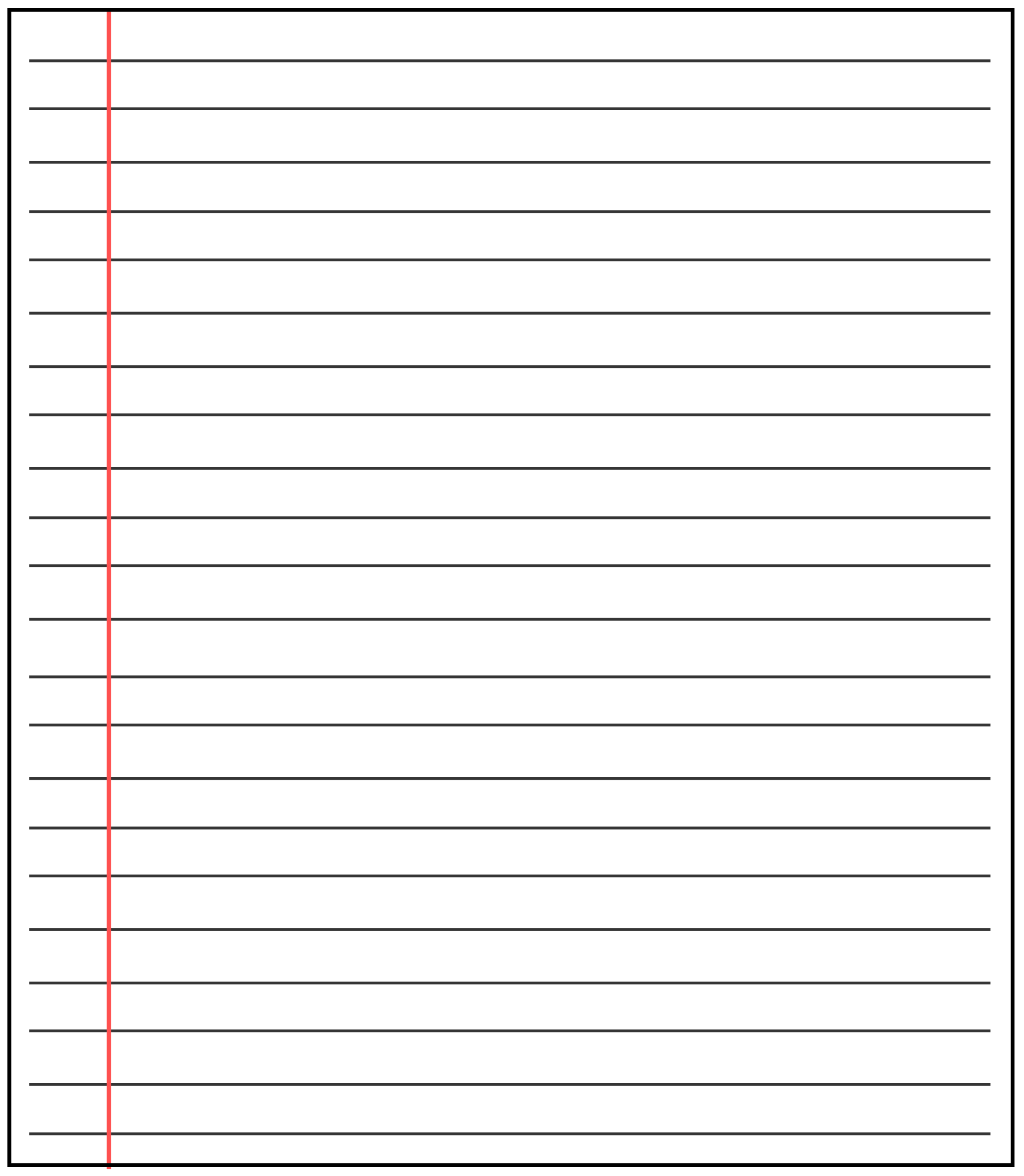❤️20+ Free Printable Blank Lined Paper Template In Pdf❤️ For Notebook Paper Template For Word