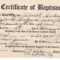 ❤️free Sample Certificate Of Baptism Form Template❤️ Inside Baptism Certificate Template Download