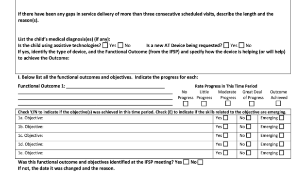 Early Intervention Progress Report - Fill Online, Printable intended for Intervention Report Template