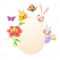 Easter Greeting Card Template – Easter Bunny, Chicken, Flower,.. For Easter Chick Card Template