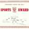 Editable Athletic Award Certificate Templates In Athletic Certificate Template