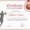 Editable Basketball Award Achievement Certificate Design regarding Sports Award Certificate Template Word