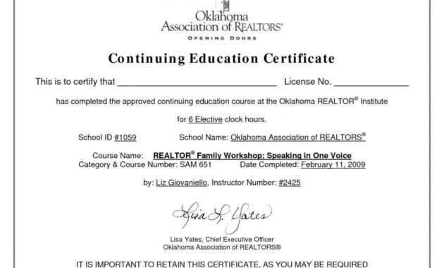 Editable Ceu Certificates Template Beautiful Continuing regarding Continuing Education Certificate Template