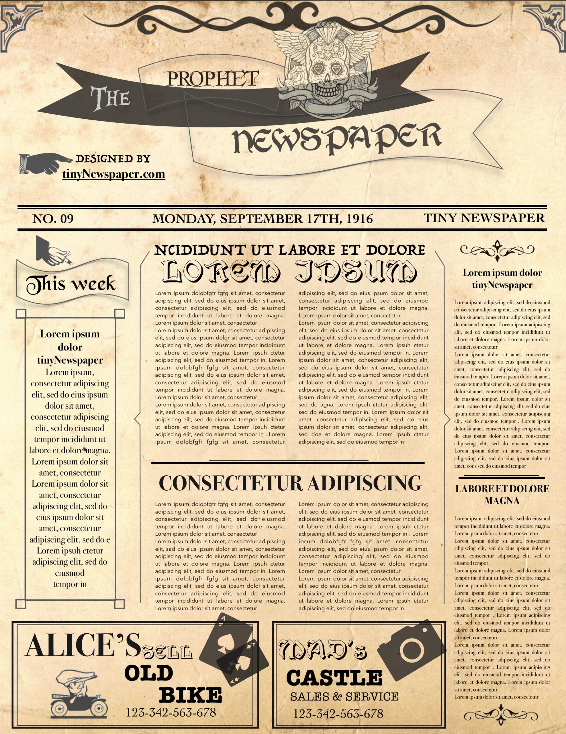 Editable Newspaper Template Inside Blank Old Newspaper Template