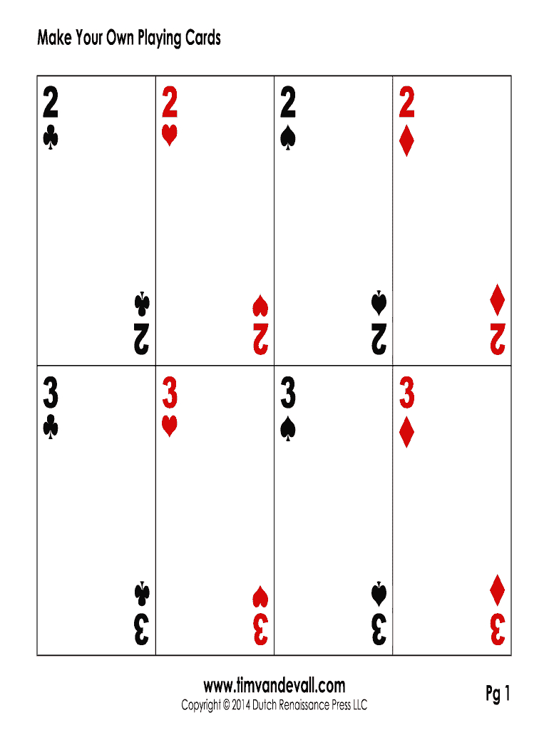 Editable Playing Card Template – Fill Online, Printable Throughout Playing Card Template Word