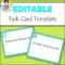 Editable Task Card Templates – Bkb Resources In Task Card Template