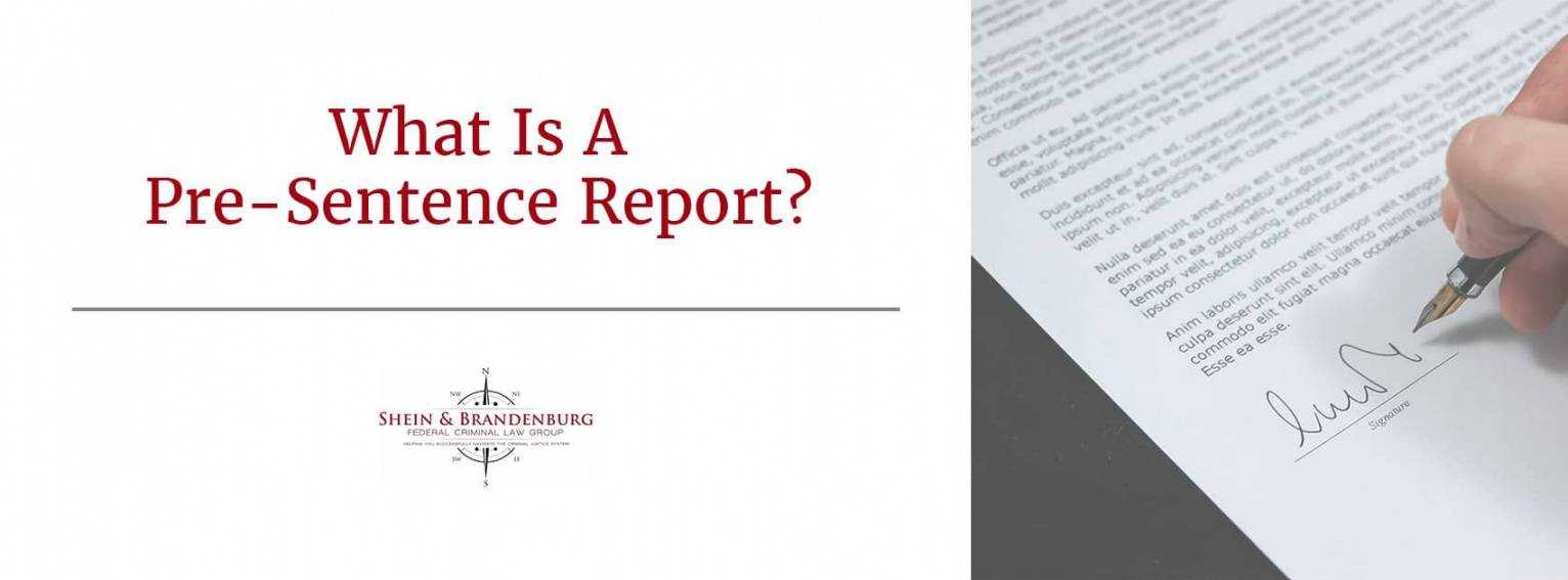Editable What Is A Presentence Report? Federal Criminal Law With Presentence Investigation Report Template