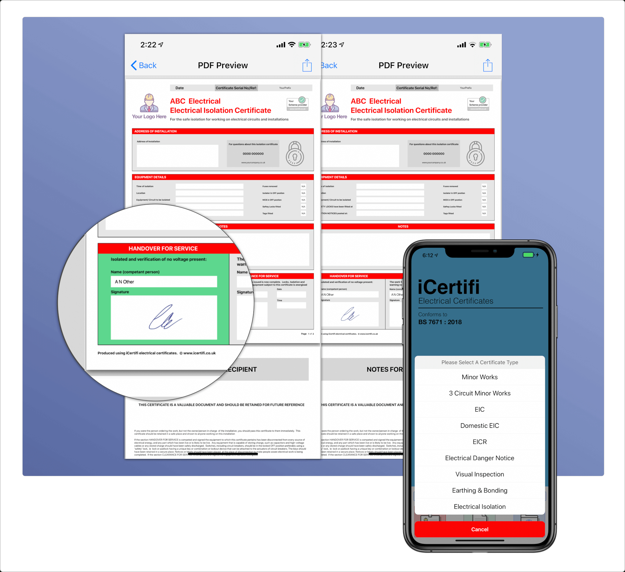 Electrical Isolation Certificate | Send Unlimited Throughout Electrical Isolation Certificate Template