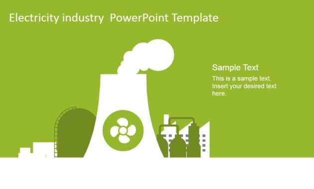 Electricity Industry Powerpoint Template - Slidemodel intended for Nuclear Powerpoint Template