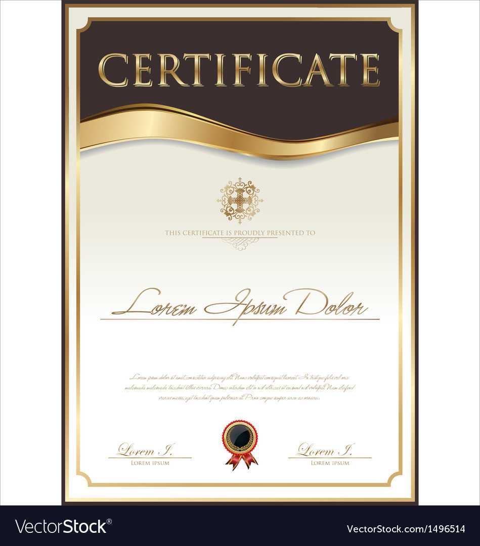 Elegant Certificate Template Throughout Elegant Certificate Templates Free