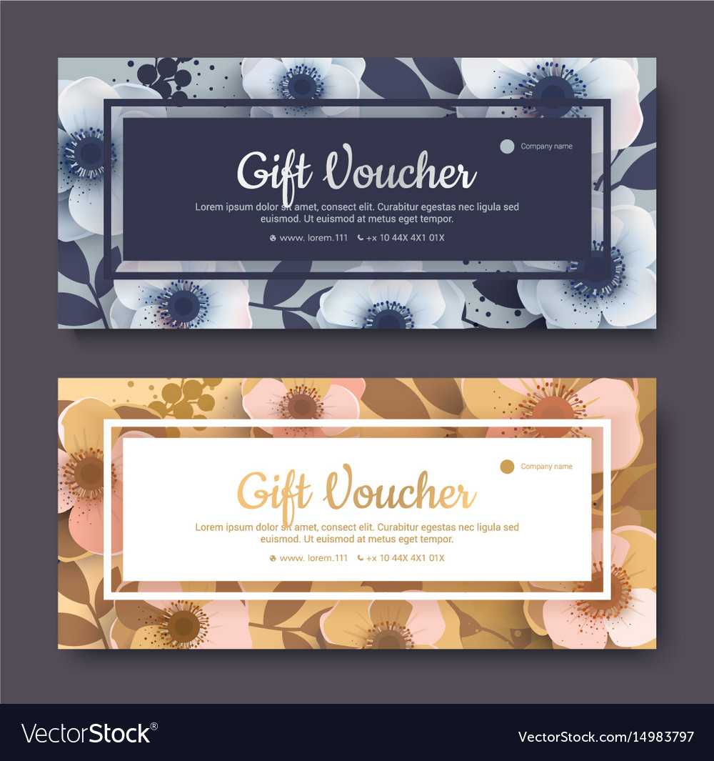 Elegant Gift Voucher Coupon Template Pertaining To Elegant Gift Certificate Template