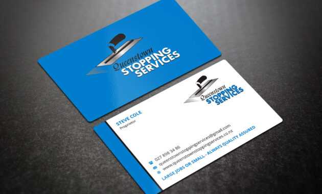 Elegant, Playful, Business Business Card Design For A within Plastering Business Cards Templates