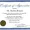 Employee Anniversary Certificate Template – Topa In Employee Anniversary Certificate Template