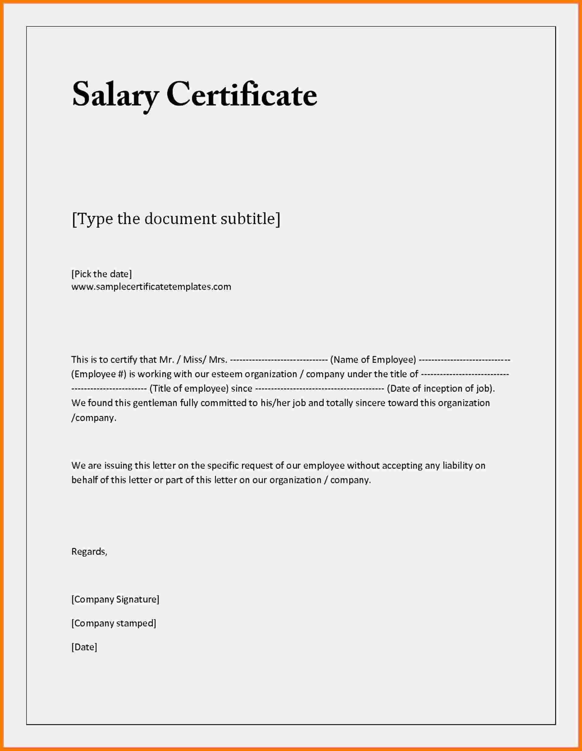 Employee Certificate Sample - Mahre.horizonconsulting.co Regarding Certificate Of Employment Template