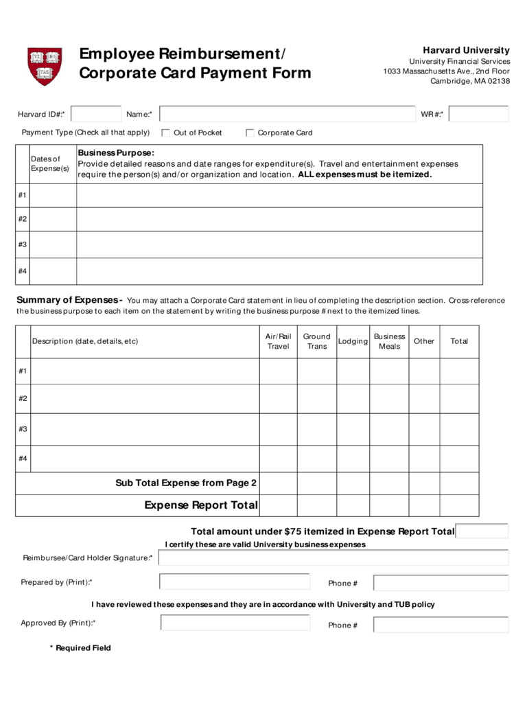 Employee Expense Reimbursement Form – 3 Free Templates In In Reimbursement Form Template Word