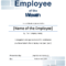 Employee Of The Month Certificate Photo Portrait | Templates At With Employee Of The Month Certificate Templates