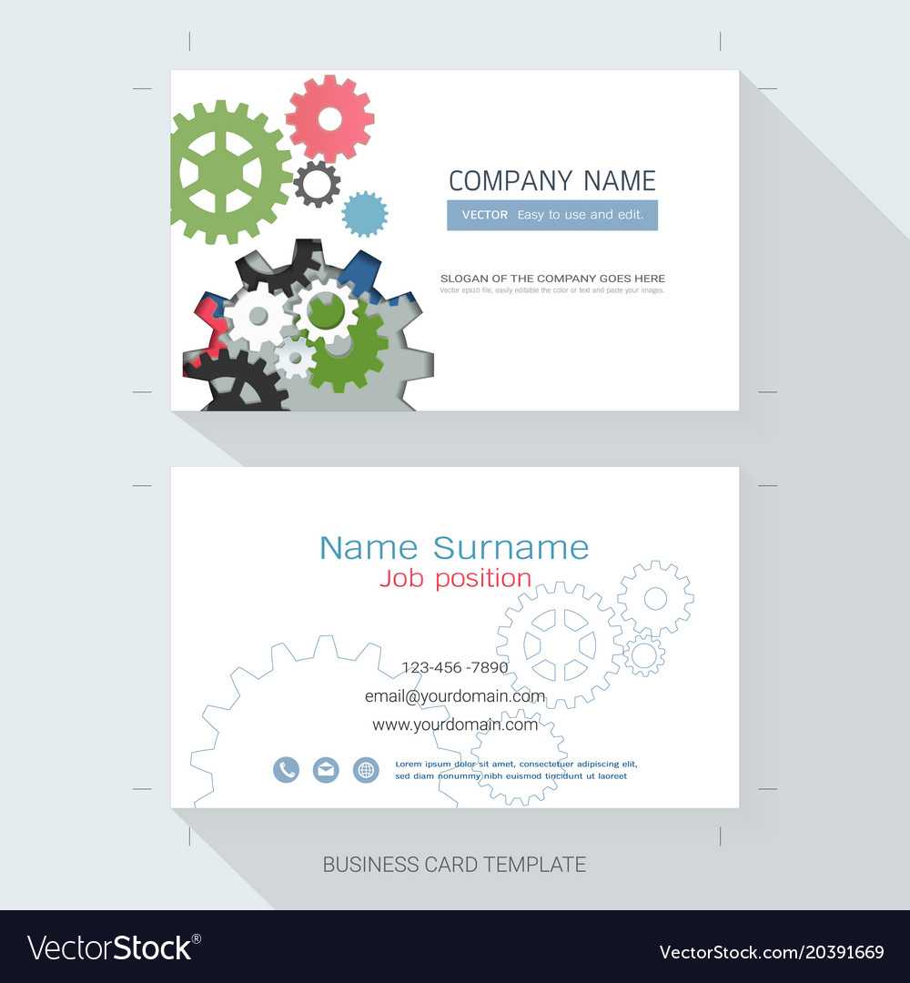 Engineering Business Card Or Name Card Template Regarding Table Name Card Template