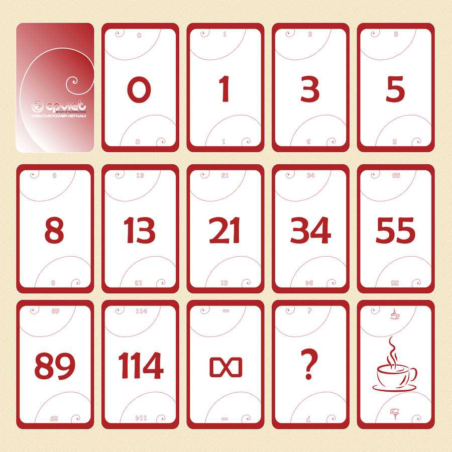 Entry #4Erikamariag For I Need Some Graphic Design For With Planning Poker Cards Template