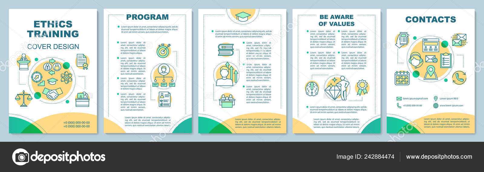 Ethics Training Brochure Template Layout Core Values Flyer With Training Brochure Template