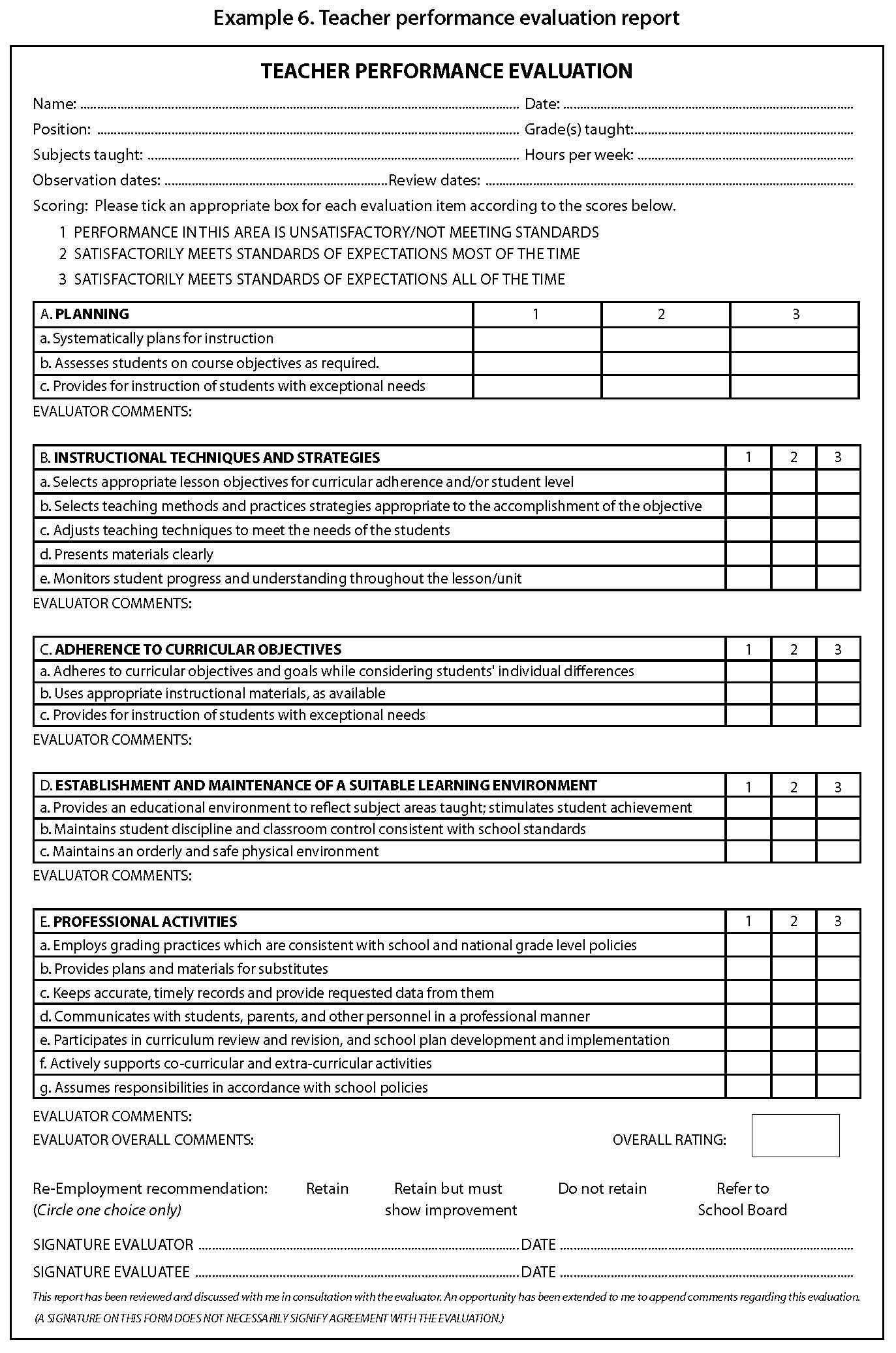Evaluation Report Sample Examples For Students Clinical Pdf In Monitoring And Evaluation Report Template