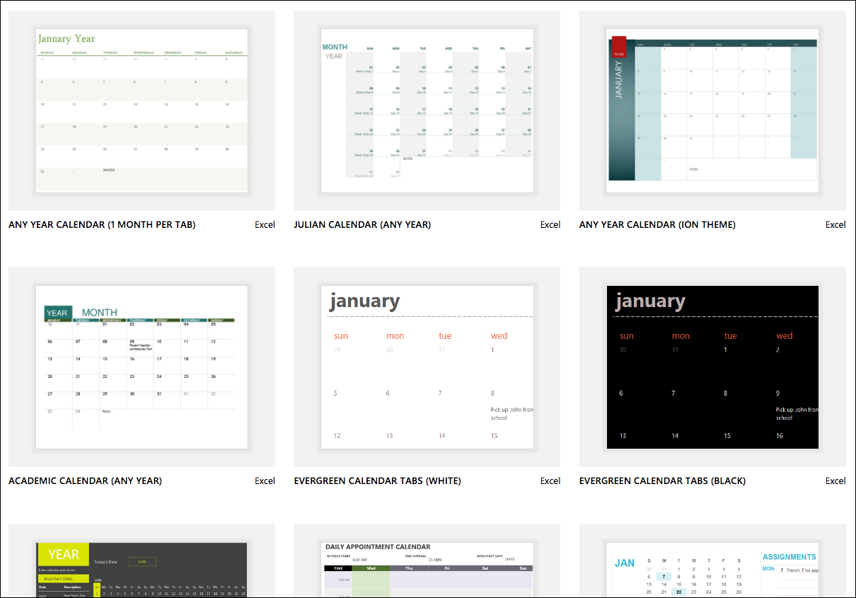 Excel Calendar Templates – Excel In Blank Activity Calendar Template