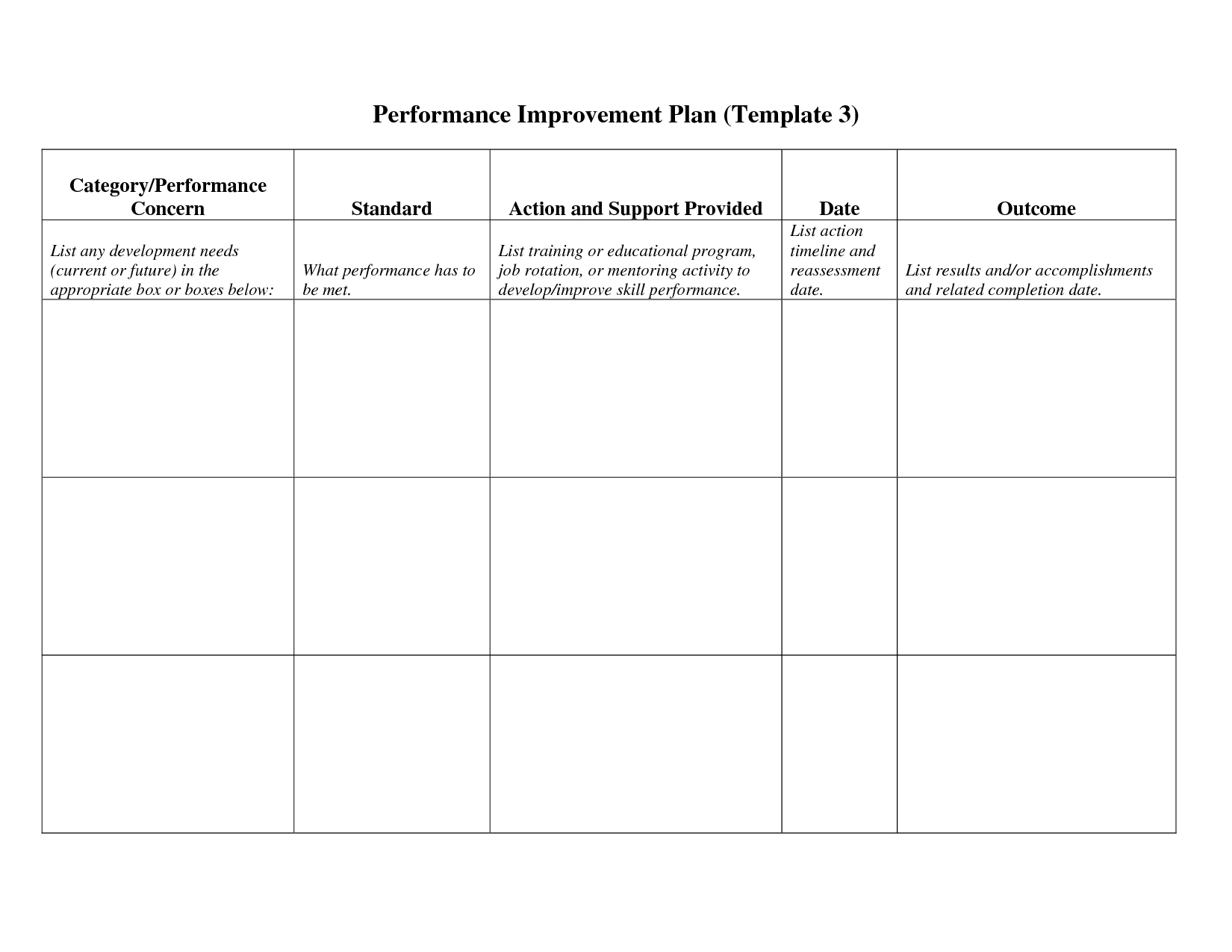 Excellent Employee Work Plan Template Ms Word : V M D Throughout Work Plan Template Word