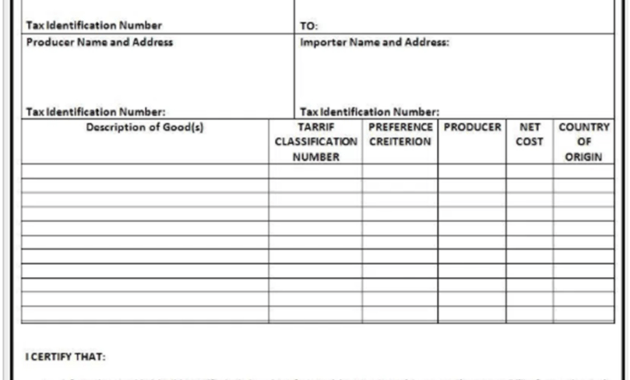 🥰free Printable Certificate Of Origin Form Template [Pdf within Certificate Of Origin For A Vehicle Template