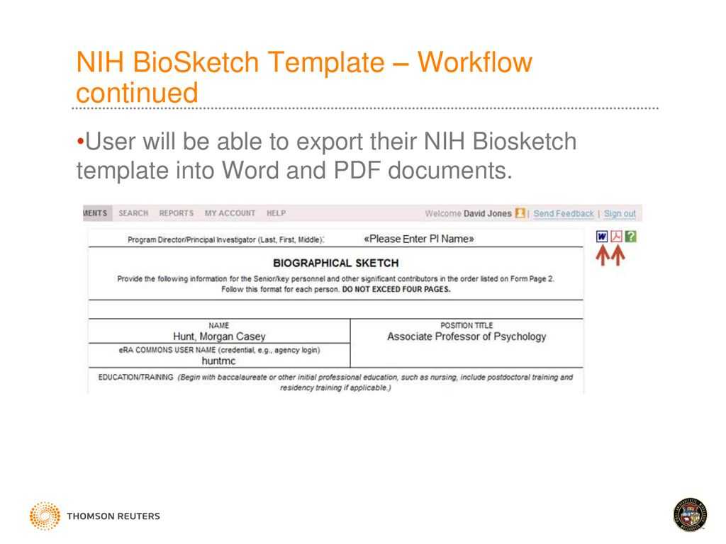 Faculty Activity Information Reporting System – Ppt Download Regarding Nih Biosketch Template Word