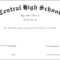 Fake Diploma Certificate Template – Zohre.horizonconsulting.co For Ged Certificate Template Download