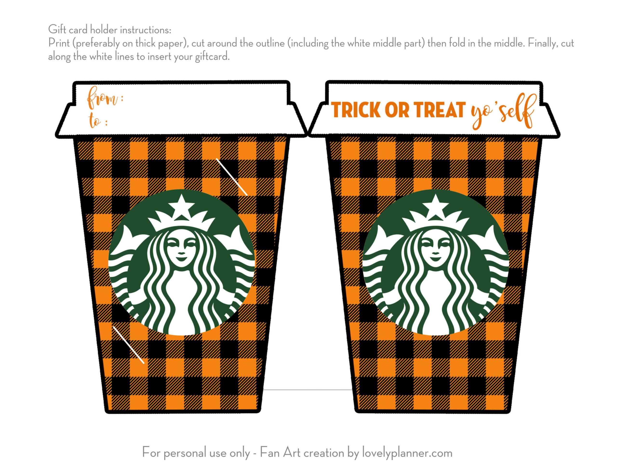 Fall "thanks A Latte" Starbucks Gift Card Holder – Free With Regard To Thanks A Latte Card Template