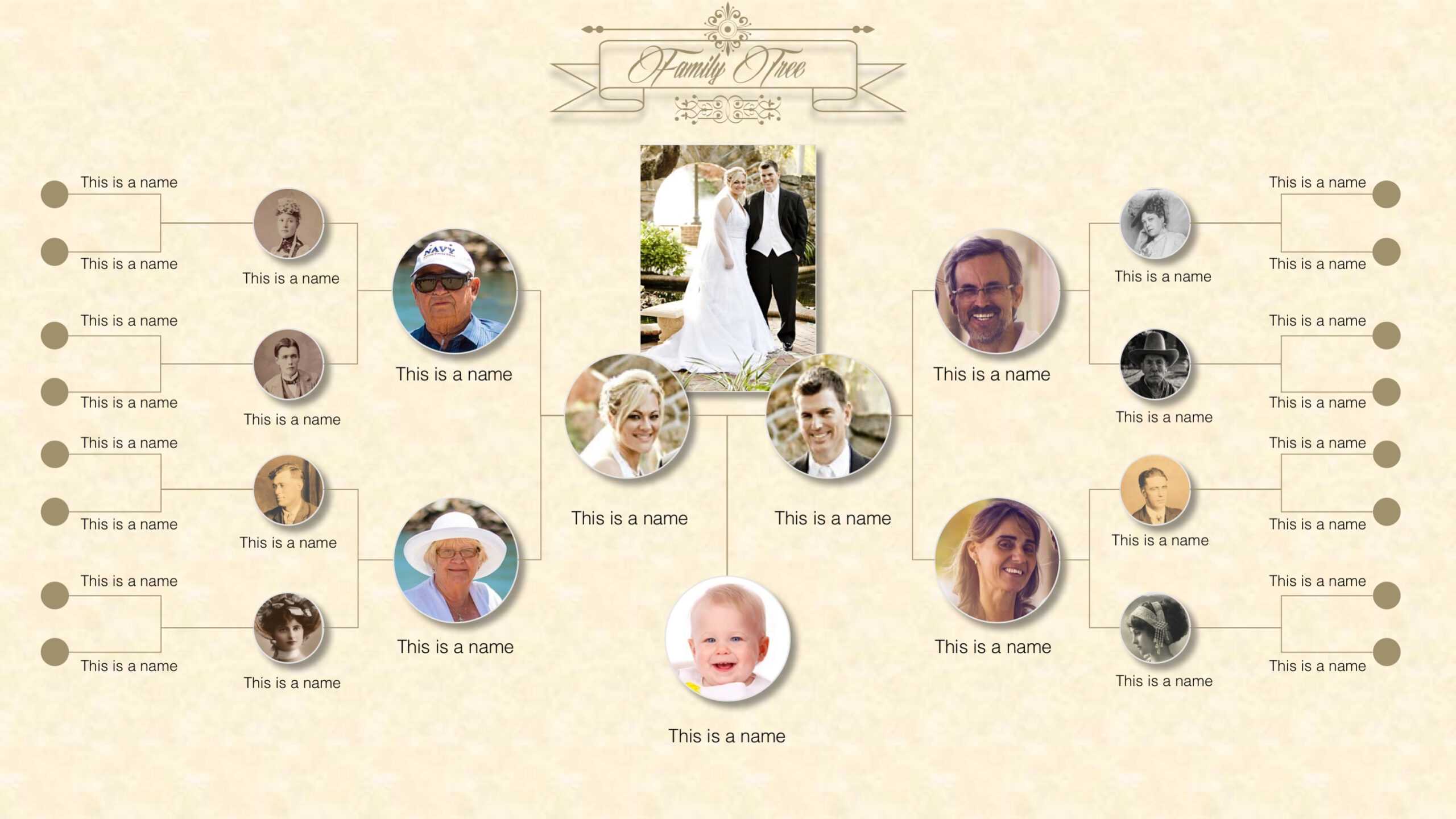 Family Tree Powerpoint Templates Throughout Powerpoint Genealogy Template