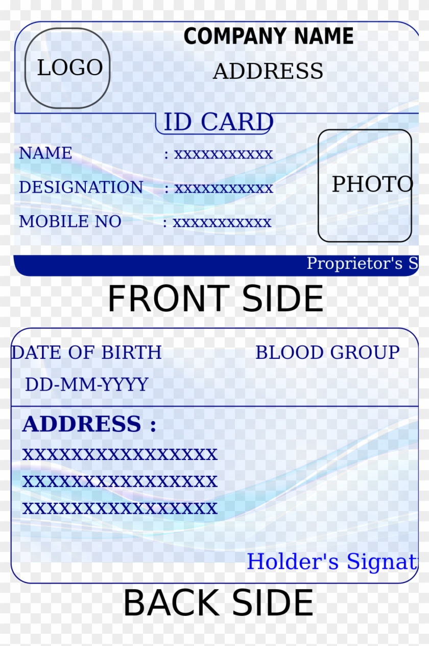 Fantastic Wallet Id Card Template Ideas Medical Free Size Pertaining To Faculty Id Card Template