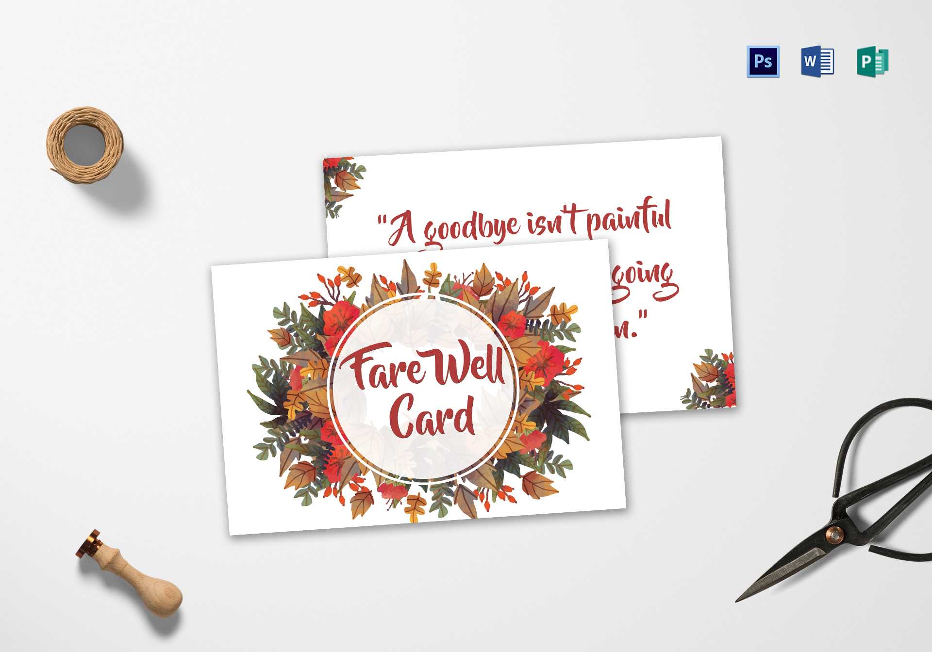 Farewell Design Card – Zohre.horizonconsulting.co Throughout Farewell Card Template Word