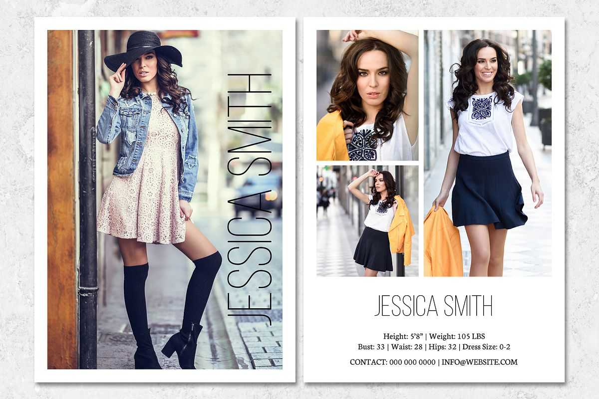 Fashion Model Comp Card Template Throughout Comp Card Template Download
