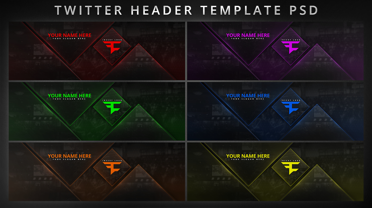 Faze Nikan On Twitter: "customizable Twitter Header Template Regarding Twitter Banner Template Psd