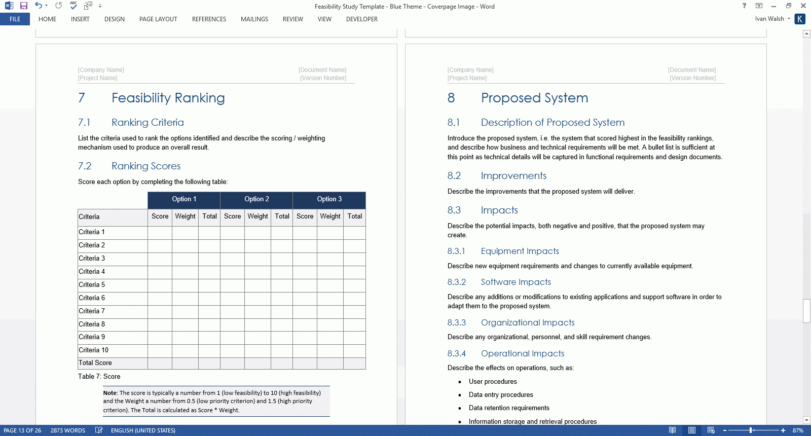 Feasibility Report Format In Excel Example Construction With Regard To Technical Feasibility Report Template