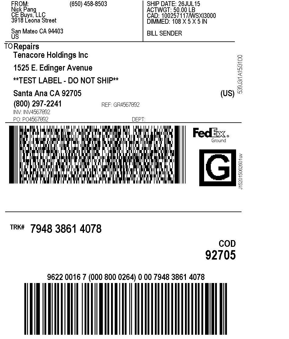 Fedex Ground Return Label Within Fedex Label Template Word