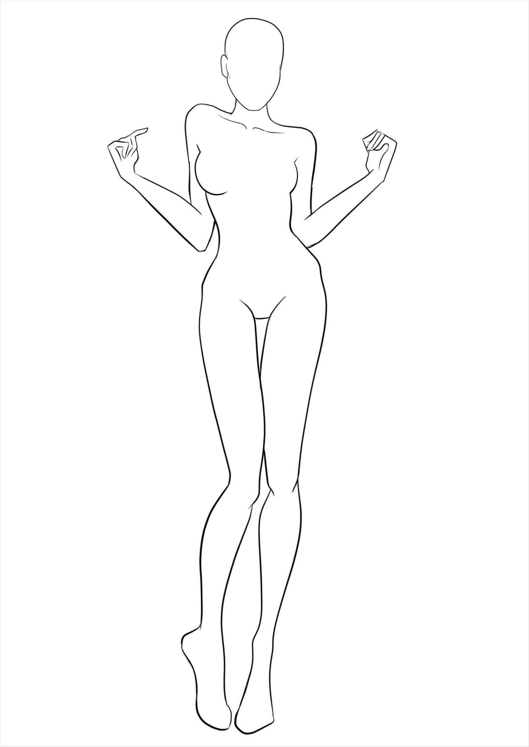 Female Outline Template - Zohre.horizonconsulting.co For Blank Model Sketch Template