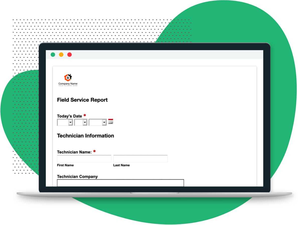 Field Service Report Form | Formstack Pertaining To Technical Service Report Template