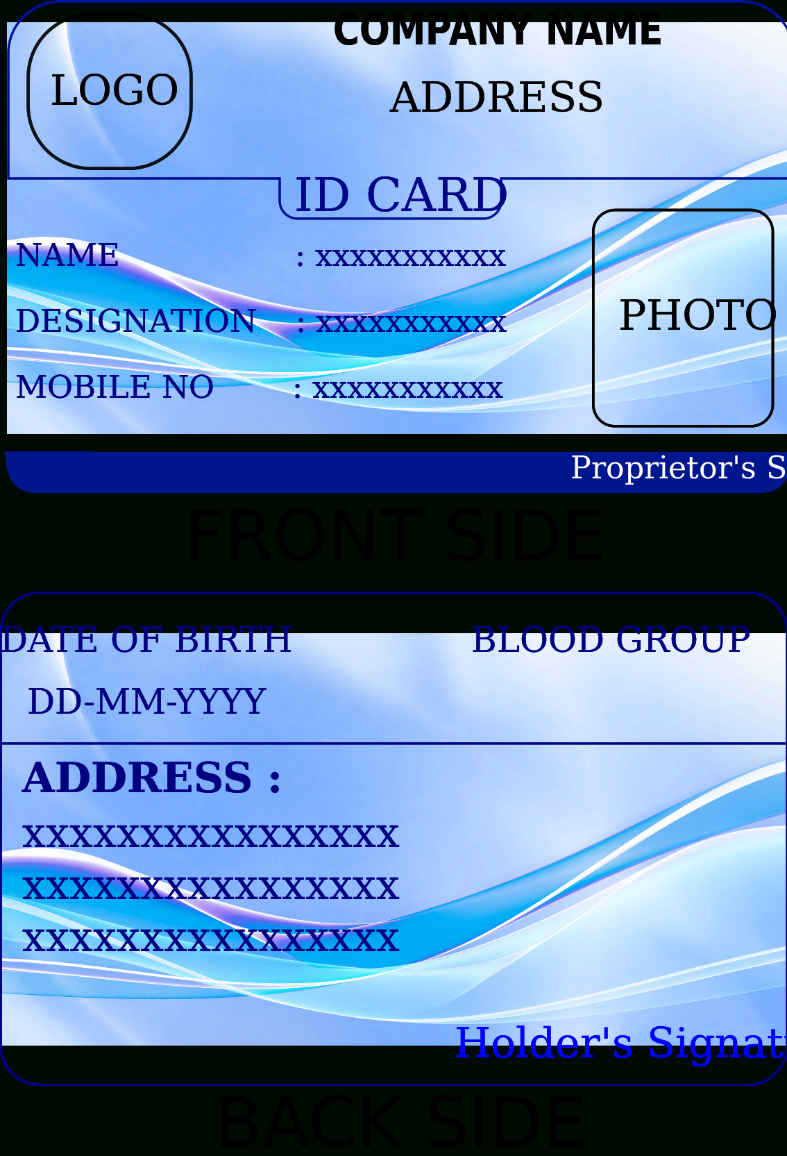 File:id Card Template.svg – Wikimedia Commons Regarding Personal Identification Card Template
