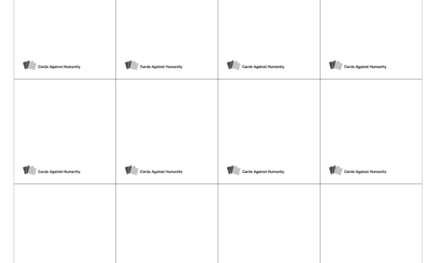 Fillable Online W. Cards Against Humanity Cards Against intended for Cards Against Humanity Template