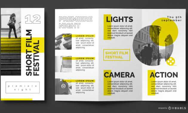 Film Festival Brochure Template - Vector Download with regard to Film Festival Brochure Template