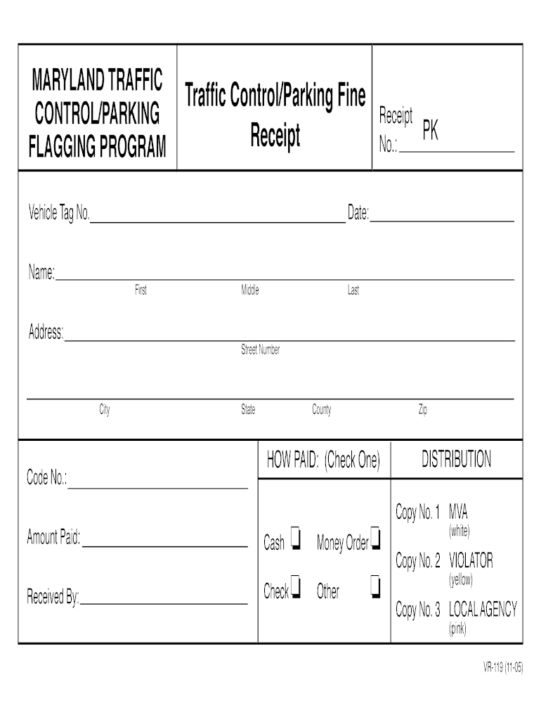 Fine Receipt Format – Fill Online, Printable, Fillable With Blank Speeding Ticket Template