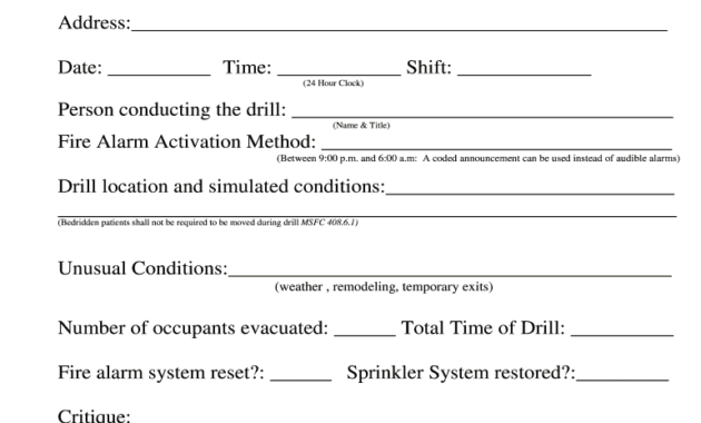 Fire Drill Report Template - Fill Online, Printable in Fire Evacuation Drill Report Template