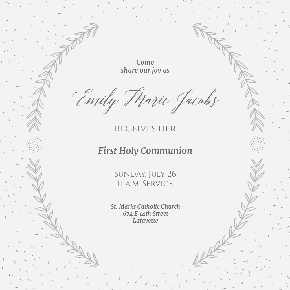 First Communion Invitation Template – Zohre.horizonconsulting.co Inside Free Printable First Communion Banner Templates