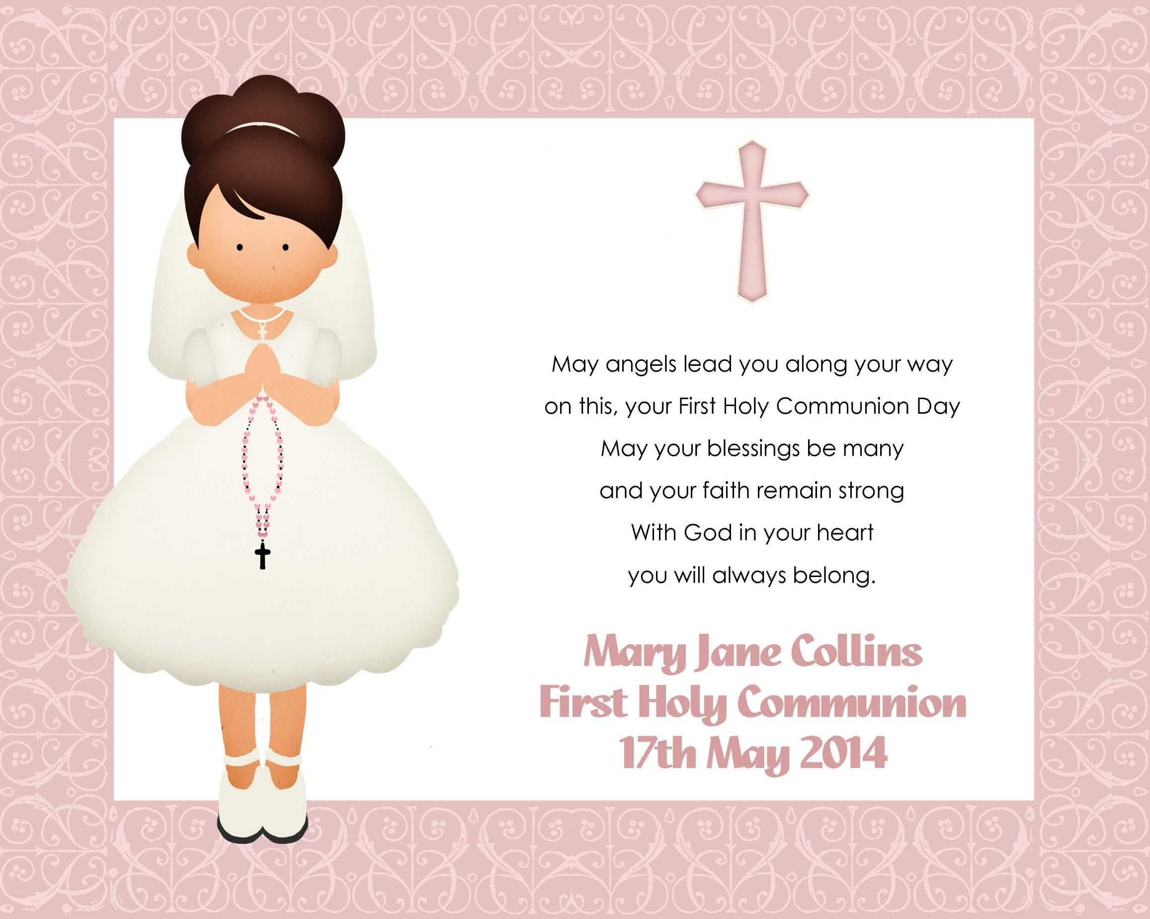 First Holy Communion Cards Printable Free That Are With Regard To First Holy Communion Banner Templates