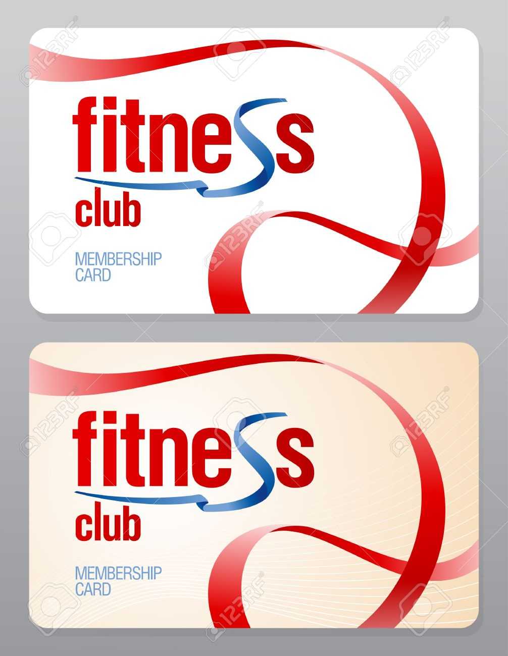 Fitness Club Membership Card Design Template. In Gym Membership Card Template