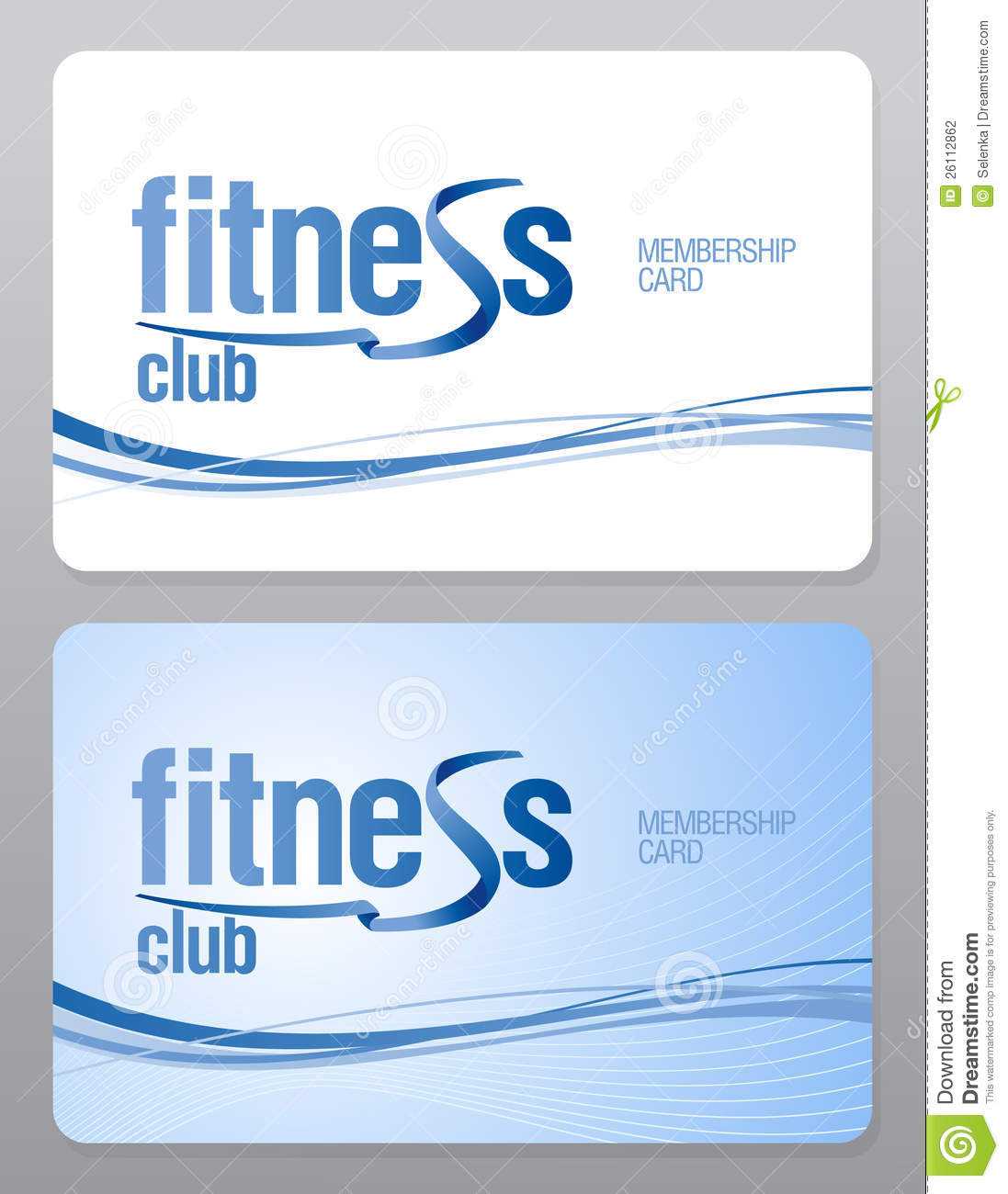 Fitness Club Membership Card. Stock Vector – Illustration Of Pertaining To Gym Membership Card Template