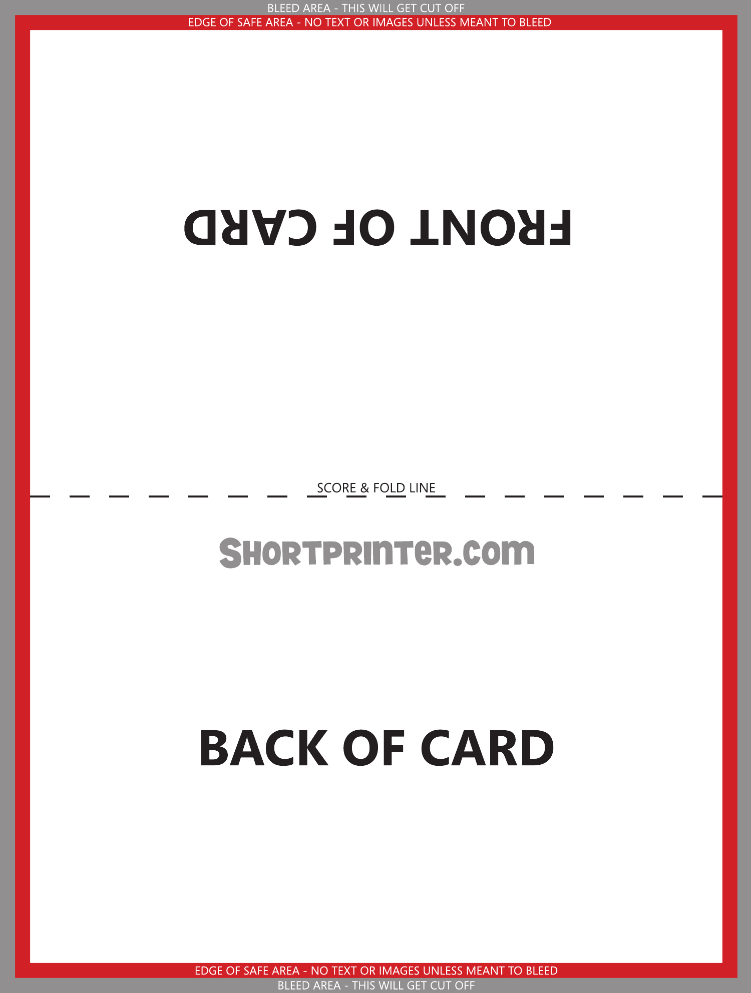 Folded Greeting Card Template Free Download In A2 Card Template